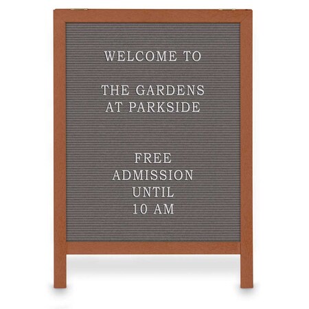 United Visual Products Corkboard, Fabric, 3 Door, Satin/Gry, 96x48" UV308-SATIN-MEDGRY